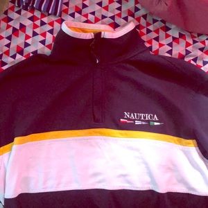 Nautica High Neck half zip sweater.